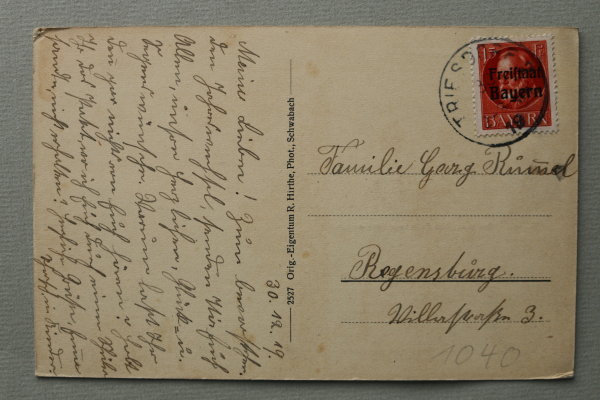 Postcard PC Triesdorf / 1919